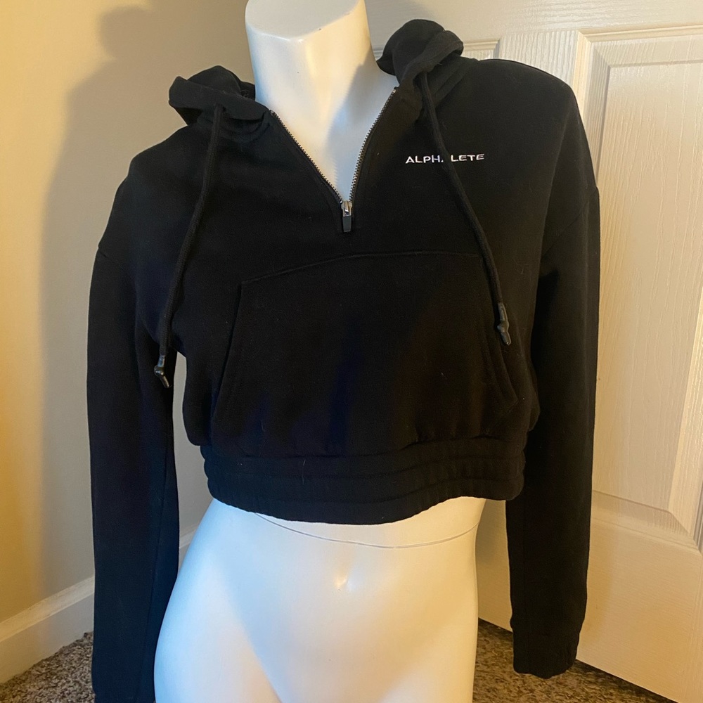 Capital crop hoodie